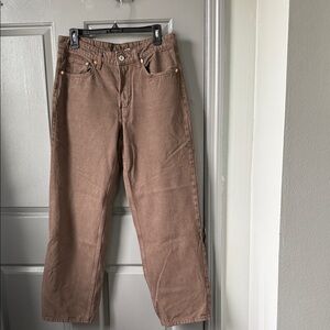 Brown Chino Pants - Classic Straight Fit